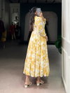 Nnk4502 Weightless Marbal Floral Print Frock Bulk Orders In India